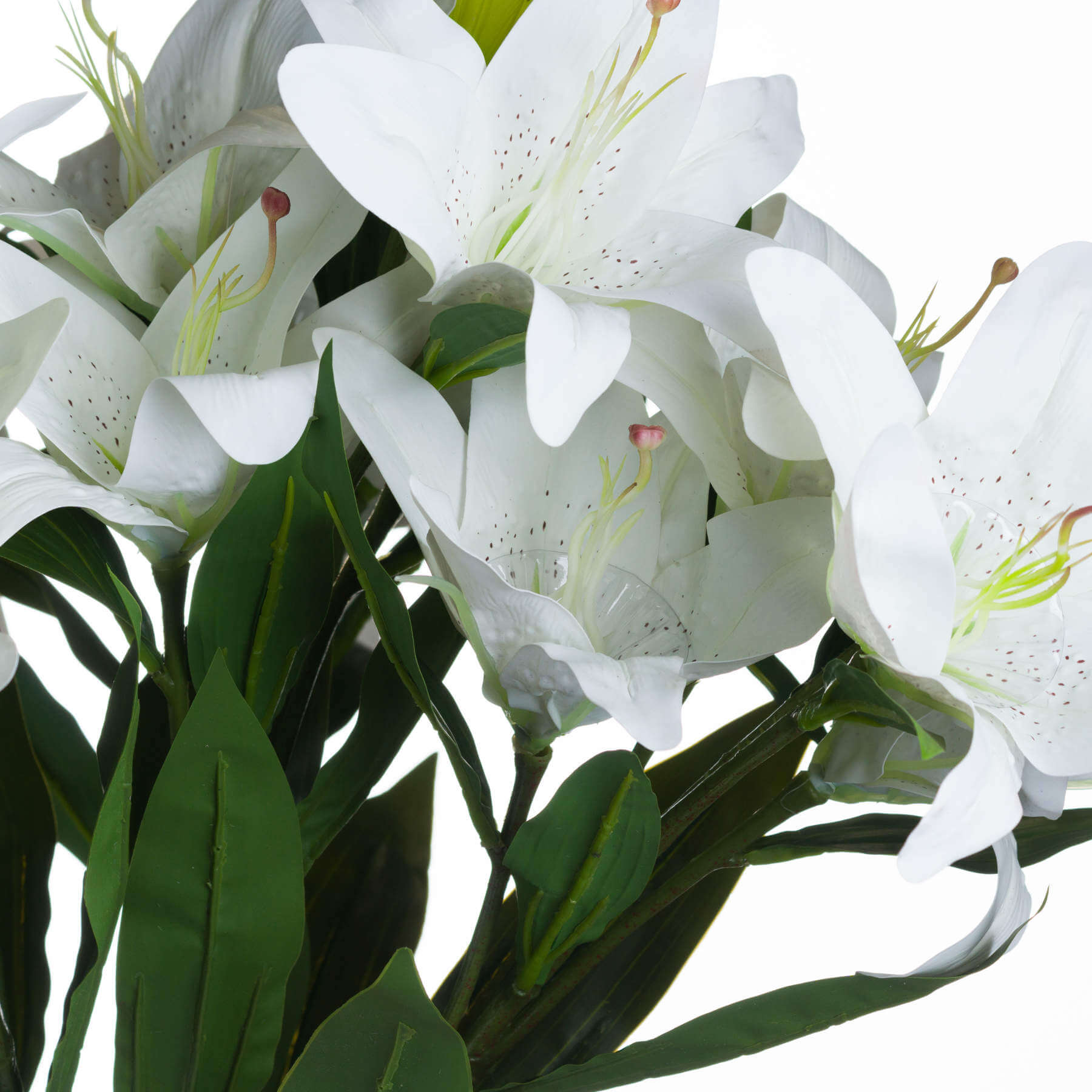 Pure White Lily Faux Stem Arrangement