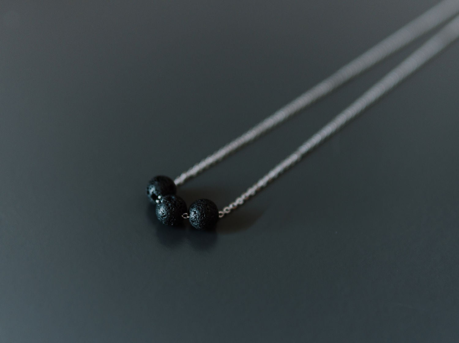 Aromatherapy Necklace with Lava Beads