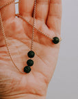 Lava Stone Diffuser Necklace and Bracelet Set