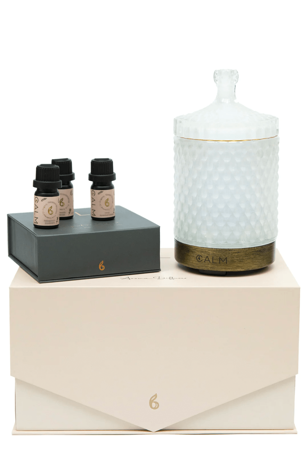 Aroma Diffuser with Breathe Calm Essential Oil Set