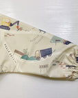 Long Sleeved Baby Bib - Digger Land Print