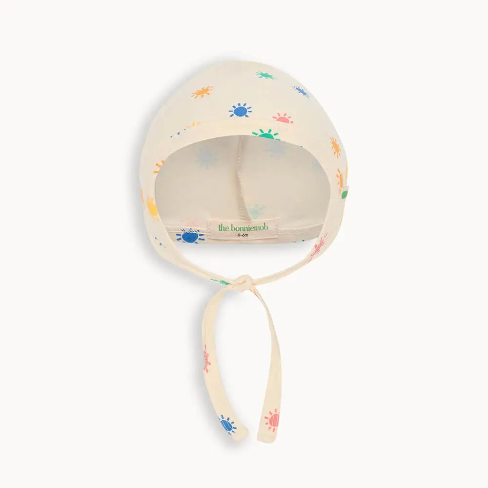Rainbow Sunshine Organic Cotton Baby Bonnet Hat