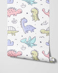 Pastel Dinosaur Wallpaper for Kids Rooms