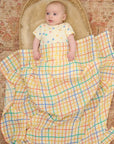 Rainbow Sunshine Organic Cotton Short Sleeve Baby Playsuit
