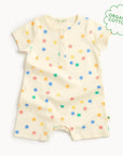 Rainbow Sunshine Organic Cotton Short Sleeve Baby Playsuit