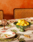 Arabella Dinner Plate, Green Palm Tree Set of 4