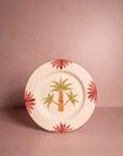 Arabella Dinner Plate, Green Palm Tree Set of 4