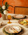 Camilla Dinner Plate, Green Garland Set of 4