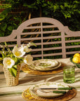 Cara Shell Dinner Plate, Green Set of 4