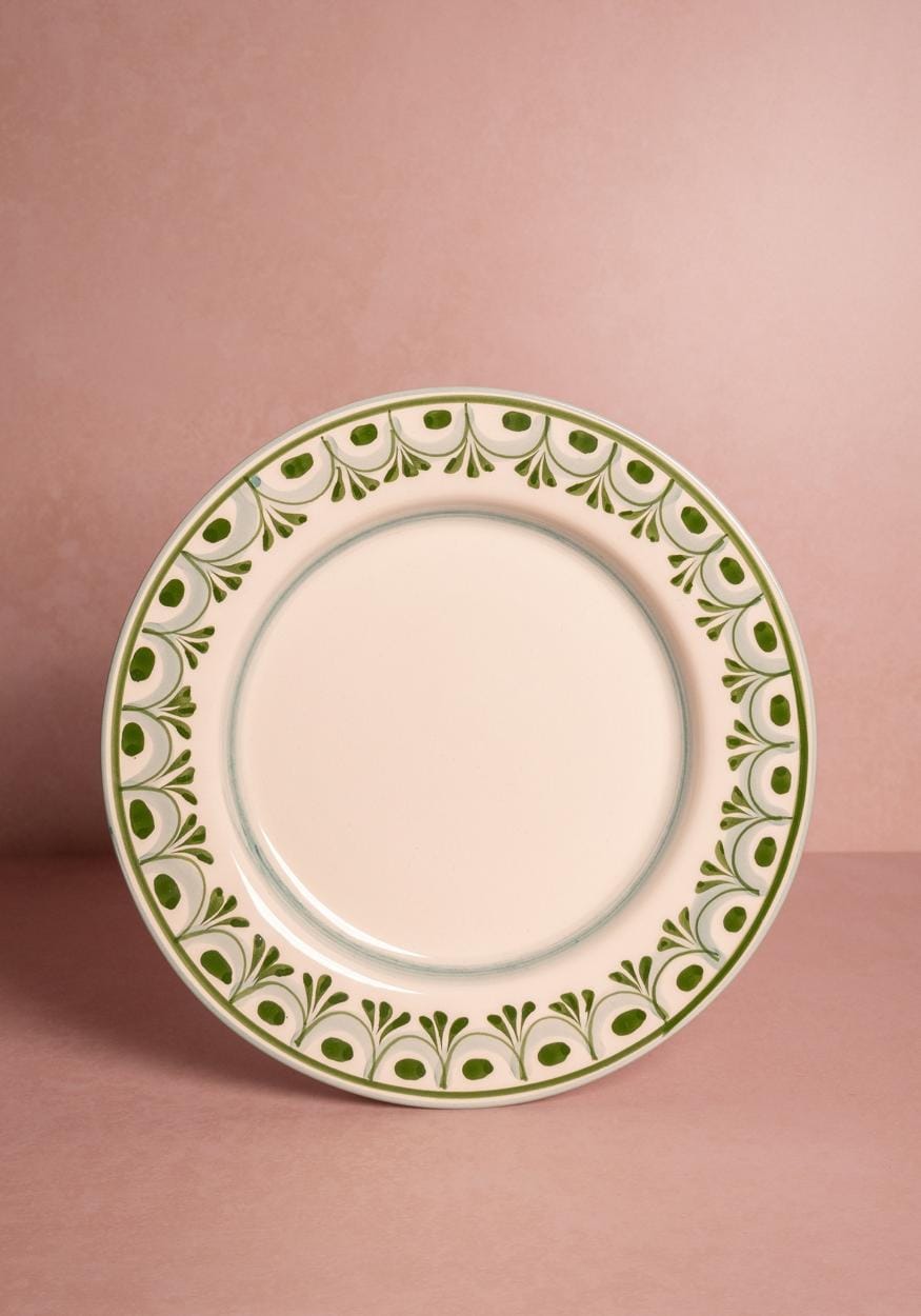 Cordelia Dinner Plate, Green Set of 4