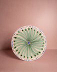Peacock Dinner Plate, Green Set of 4