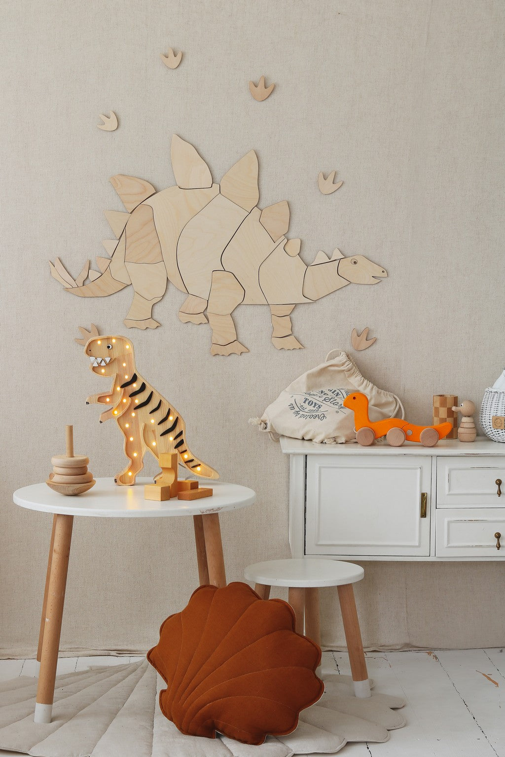 Stegosaurus Wooden Wall Decoration