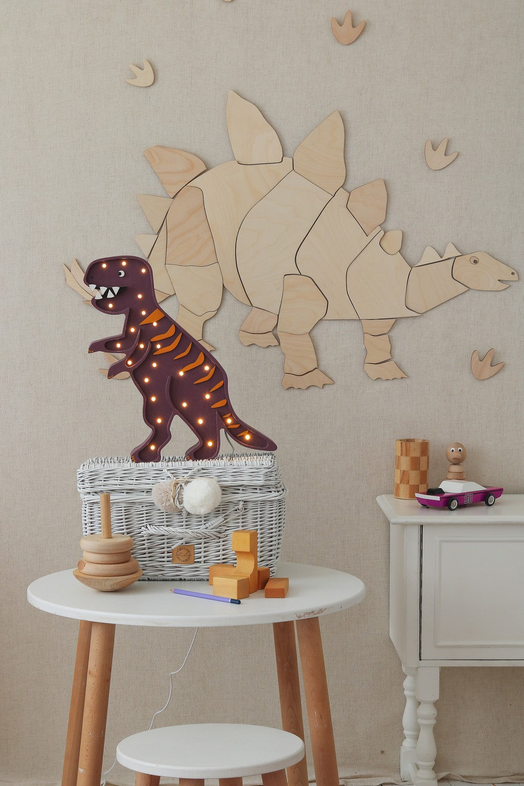 Stegosaurus Wooden Wall Decoration