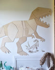 Dinosaur T Rex Wooden Wall Art Decoration