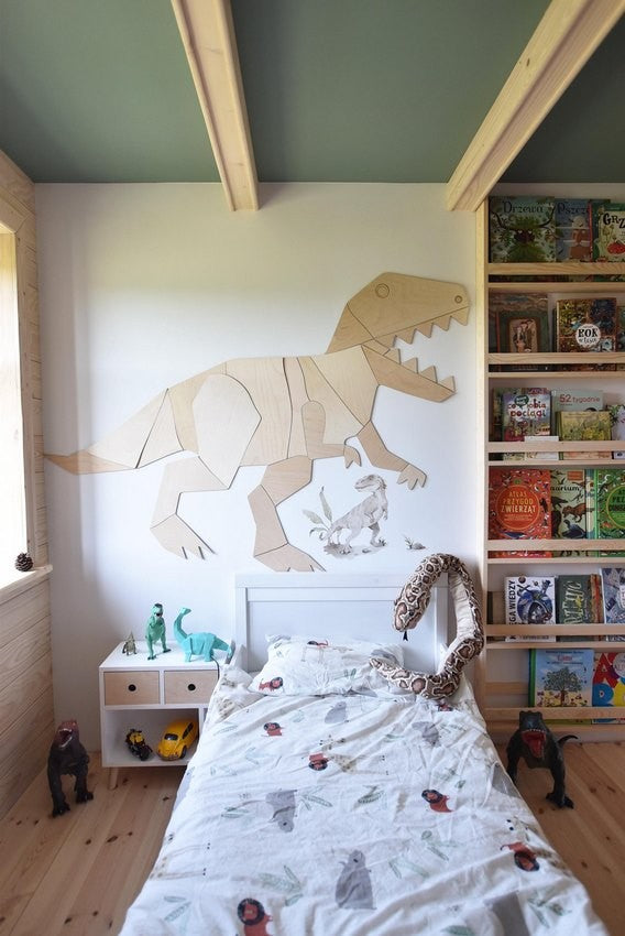 Dinosaur T Rex Wooden Wall Art Decoration
