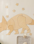 Dinosaur Triceratops – Wooden Wall Decoration