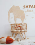 Safari Elephant Wooden Wall Art