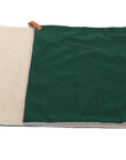 THE RICHMOND | LUXURY GREEN STONEWASHED & SHERPA REVERSIBLE DOG BLANKET