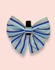Dog Sailor Bow -  Sea Breeze Stripes
