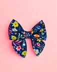 Dog Sailor Bow -  Summer Meadow