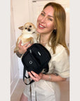 Mini Dog Walking Bag - Black