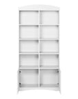 Double Bookshelf Classic White Storage Unit