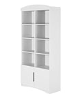 Double Bookshelf Classic White Storage Unit