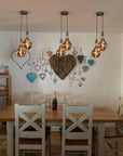 Double Evo Cluster Pendant Light | 2 Drop Kitchen Island, Bedside & Hallway Lighting UK