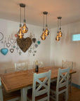 Double Evo Cluster Pendant Light | 2 Drop Kitchen Island, Bedside & Hallway Lighting UK