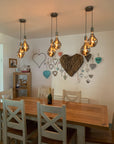 Double Evo Cluster Pendant Light | 2 Drop Kitchen Island, Bedside & Hallway Lighting UK