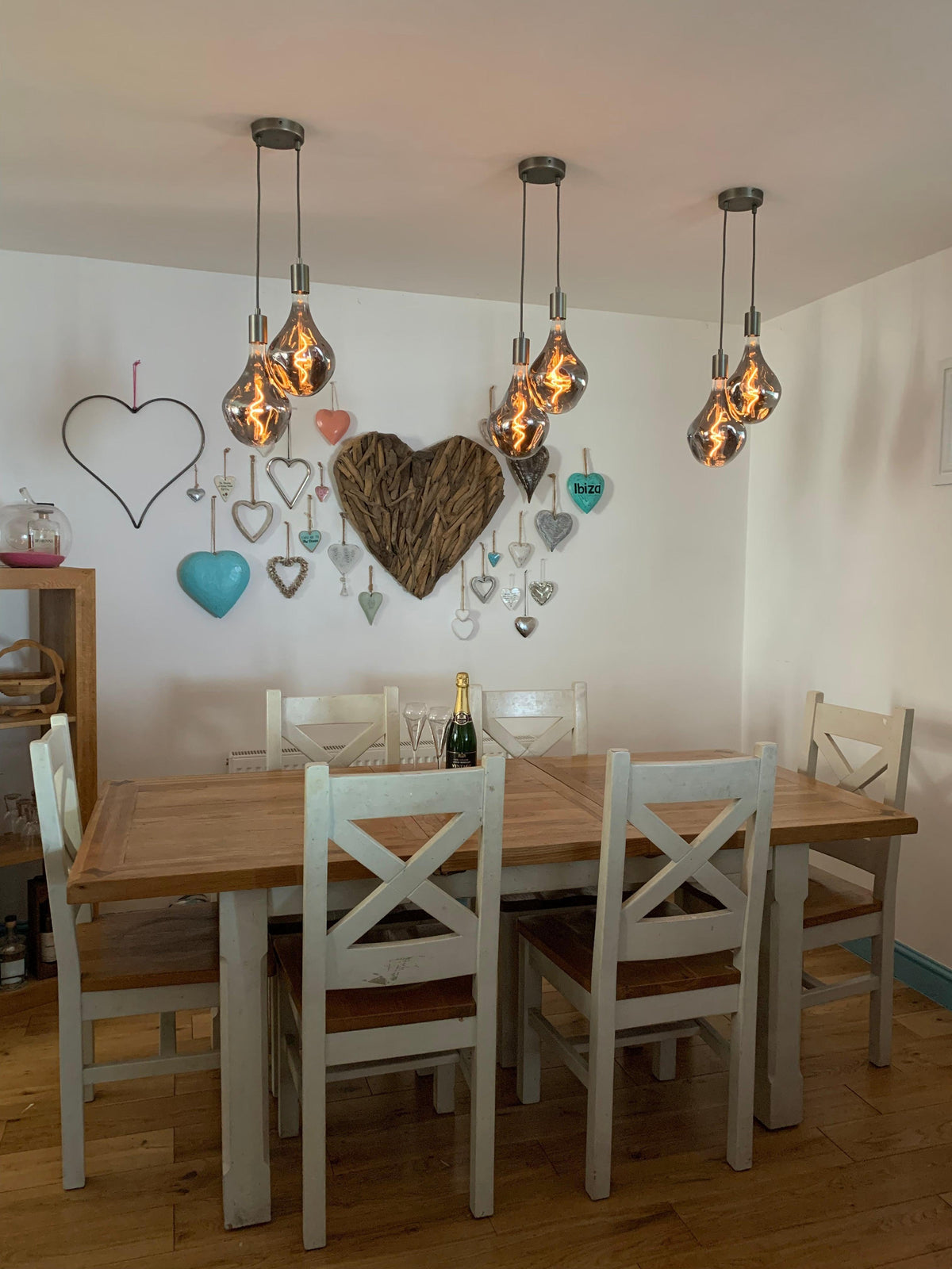 Double Evo Cluster Pendant Light | 2 Drop Kitchen Island, Bedside &amp; Hallway Lighting UK