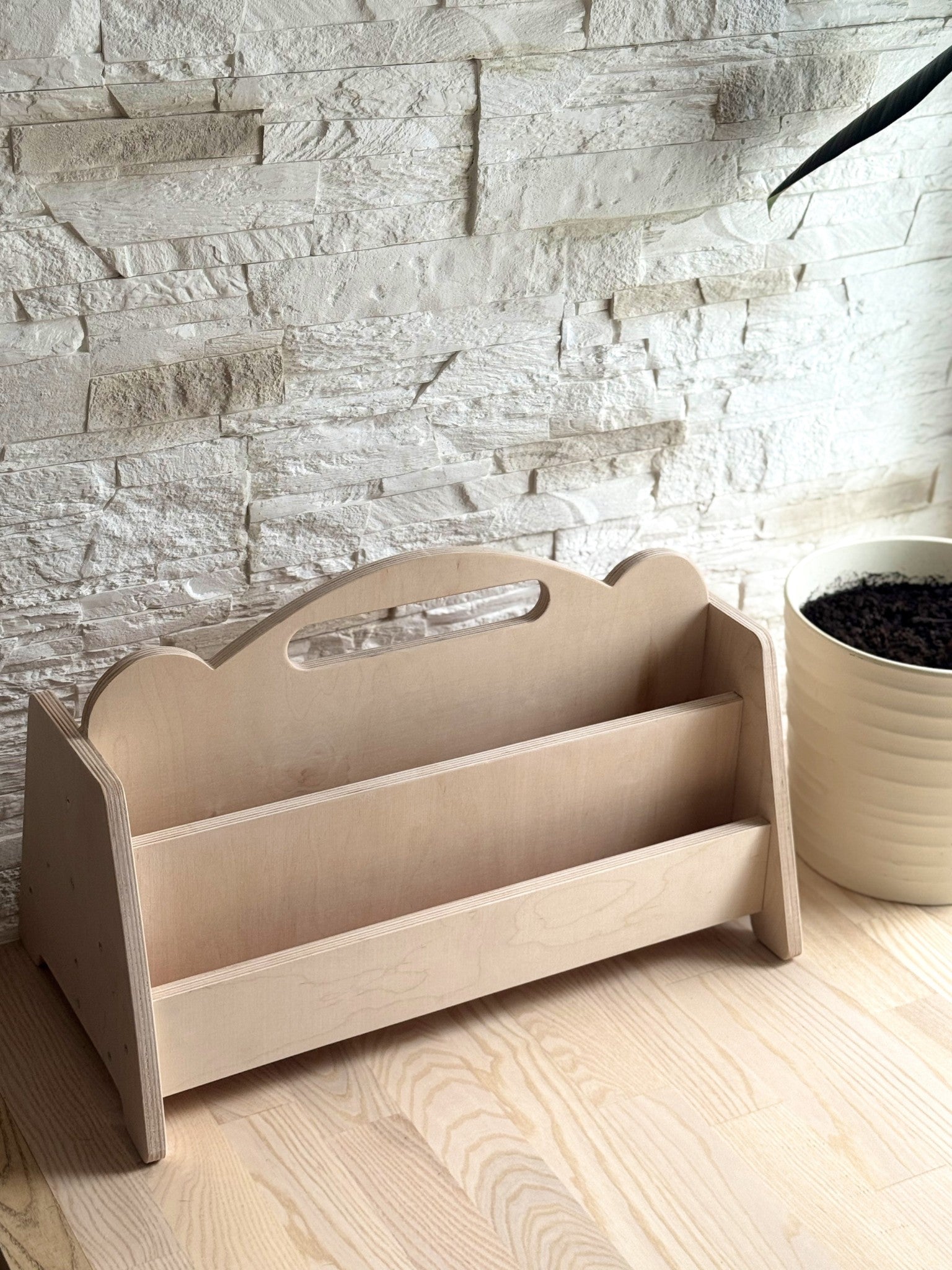 Double Sided Wooden Bookshelf for Children