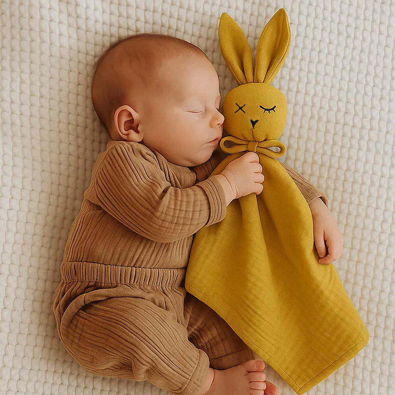 doudou lange coton biologique lapin papate honey