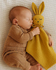 doudou lange coton biologique lapin papate honey