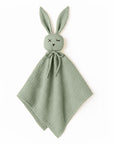 doudou lange vert coton biologique lapin GOTS