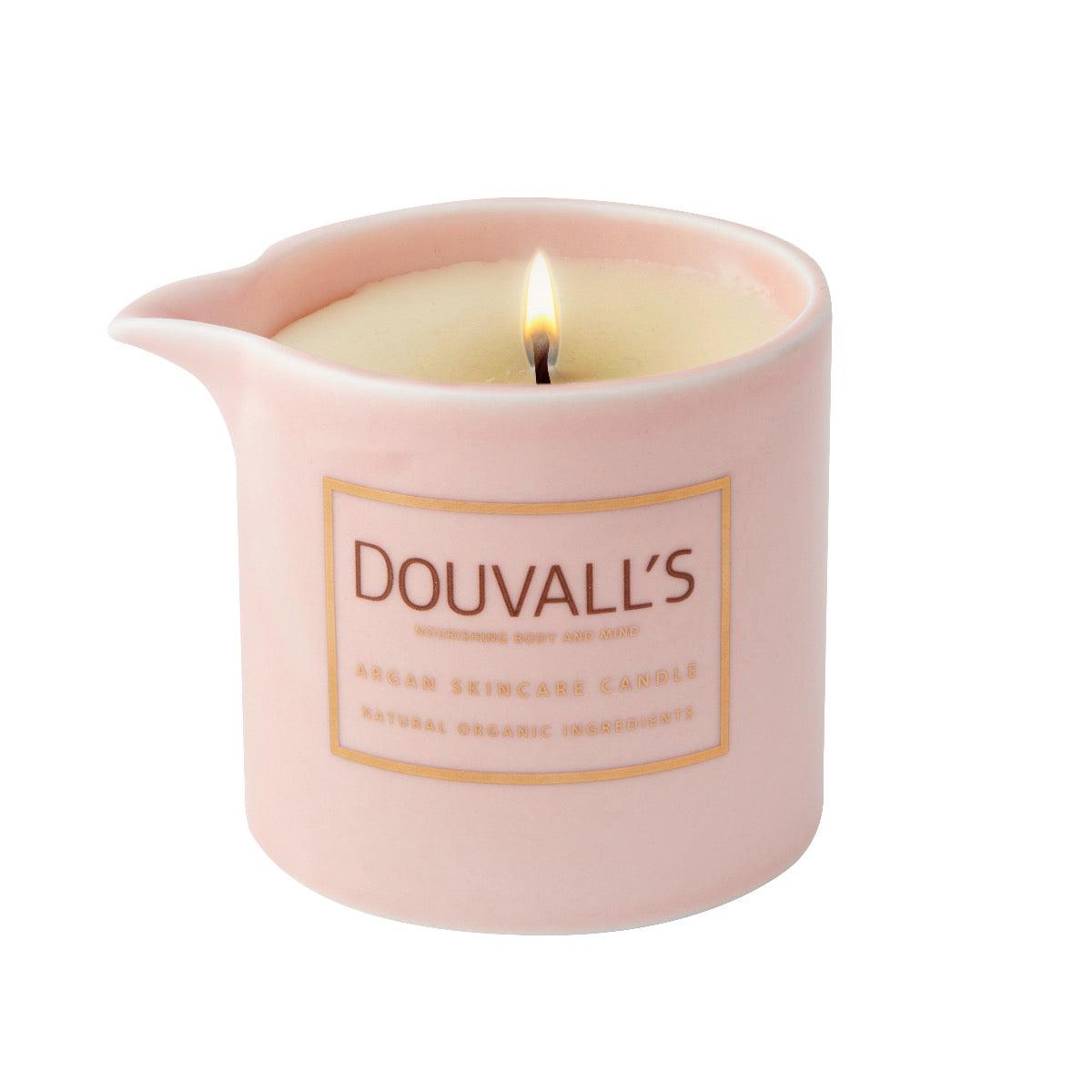 Organic Argan Skincare Candle, Orange &amp; Frankincense 180g | Intensely Nourishing Body Treatment