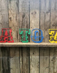 5" and 12" Metal Coloured Carnival Letters