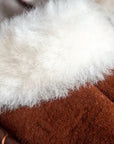 Adult Natural Sheepskin Mules - Brown