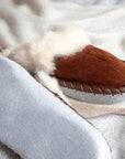 Adult Natural Sheepskin Mules - Brown