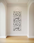 Large Abstract Wavy Line Tapestry
