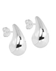 Polished Teardrop Stud Earrings