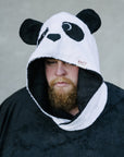 Unisex Bamboo Terry Poncho Panda for Adults