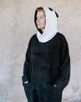 Unisex Bamboo Terry Poncho Panda for Adults