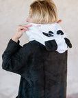 Unisex Bamboo Terry Poncho Panda for Adults