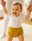 bloomers gaze coton bio honey vert bébé