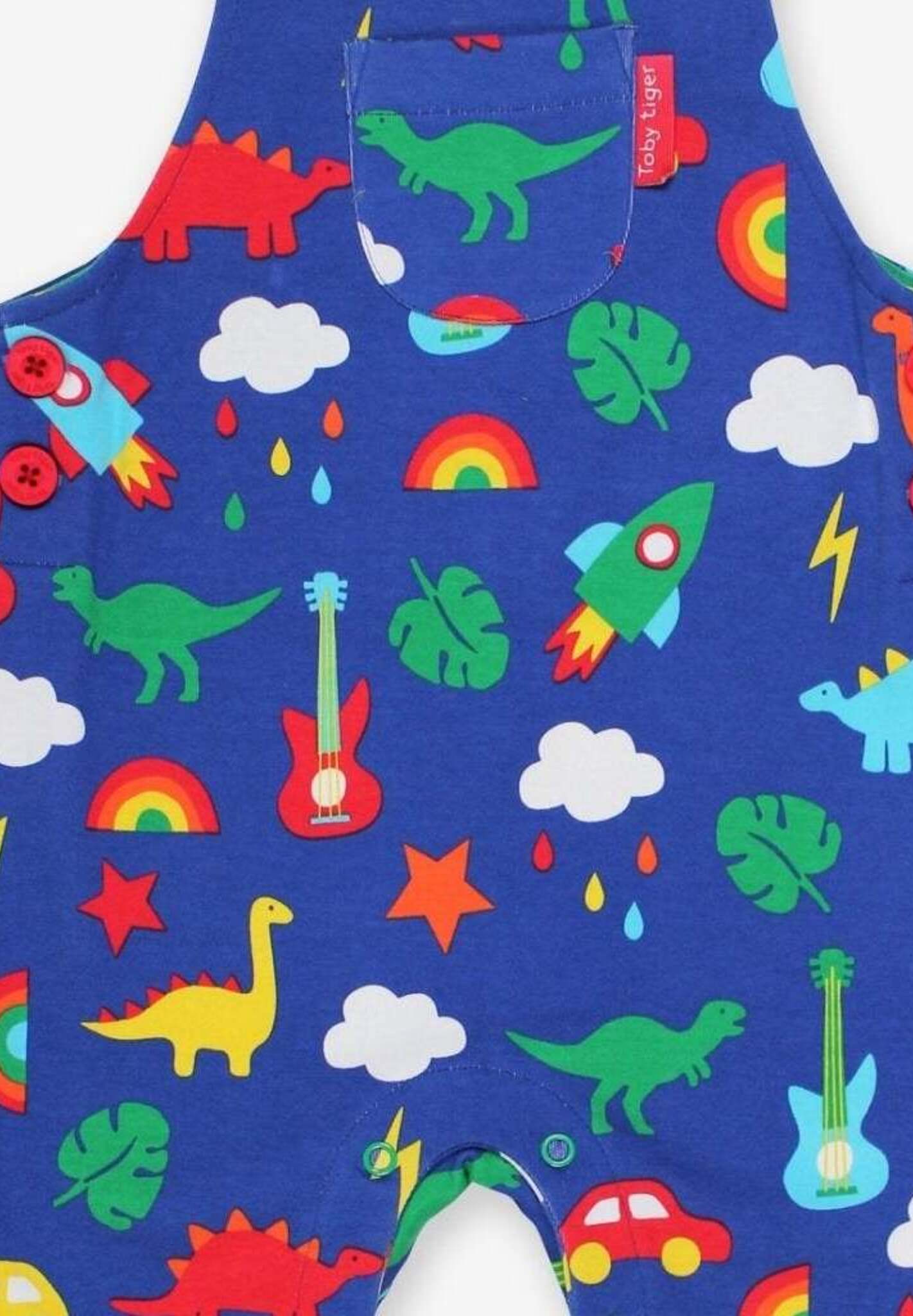 Premium Organic Cotton Baby Overalls with Adjustable Straps and Snap Buttons for Easy Diaper Changes by Toby Tiger at brixbailey.com
