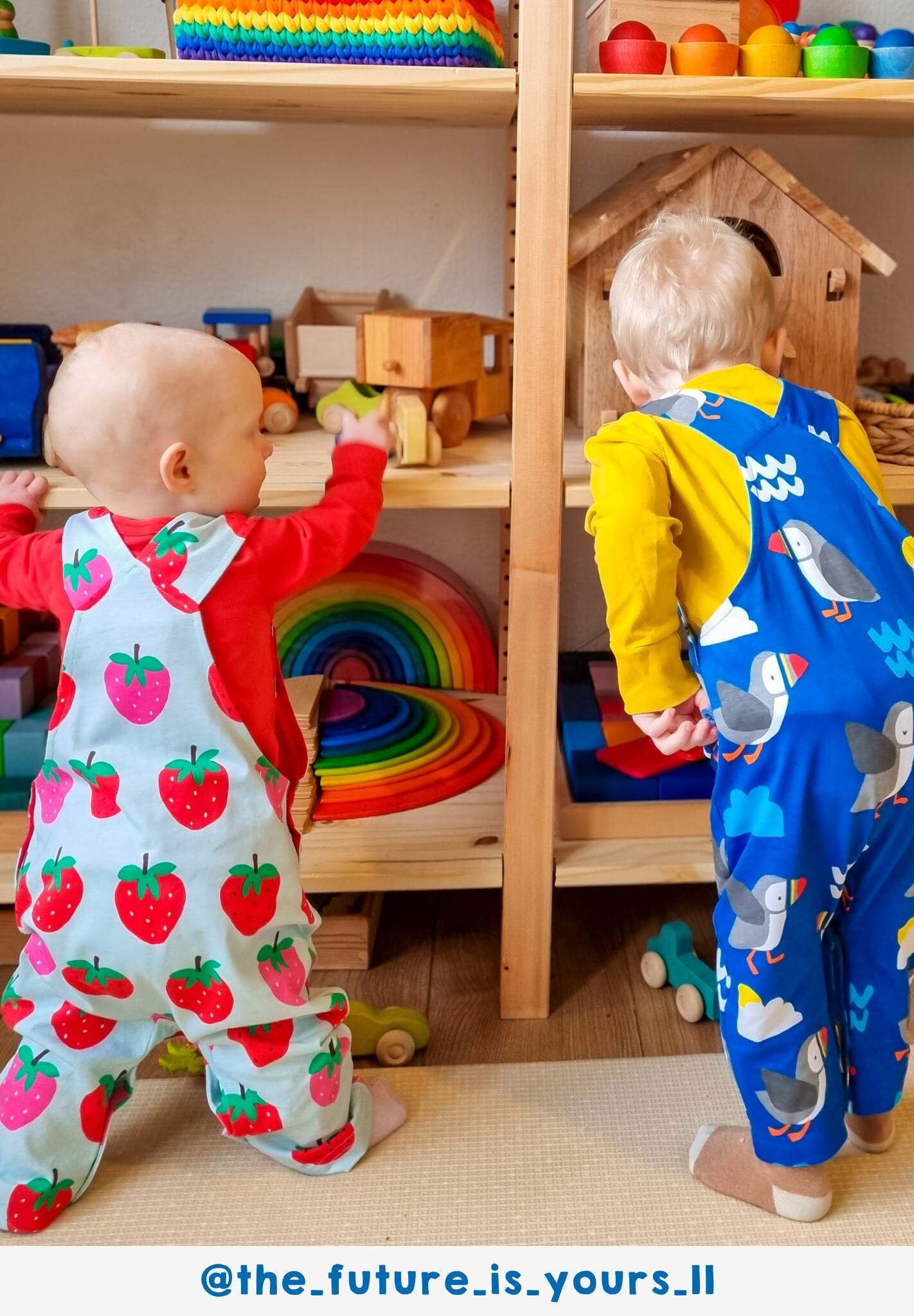 Premium organic cotton baby overalls with parrot diver print, stylish and comfortable for toddlers by Toby Tiger at brixbailey.com