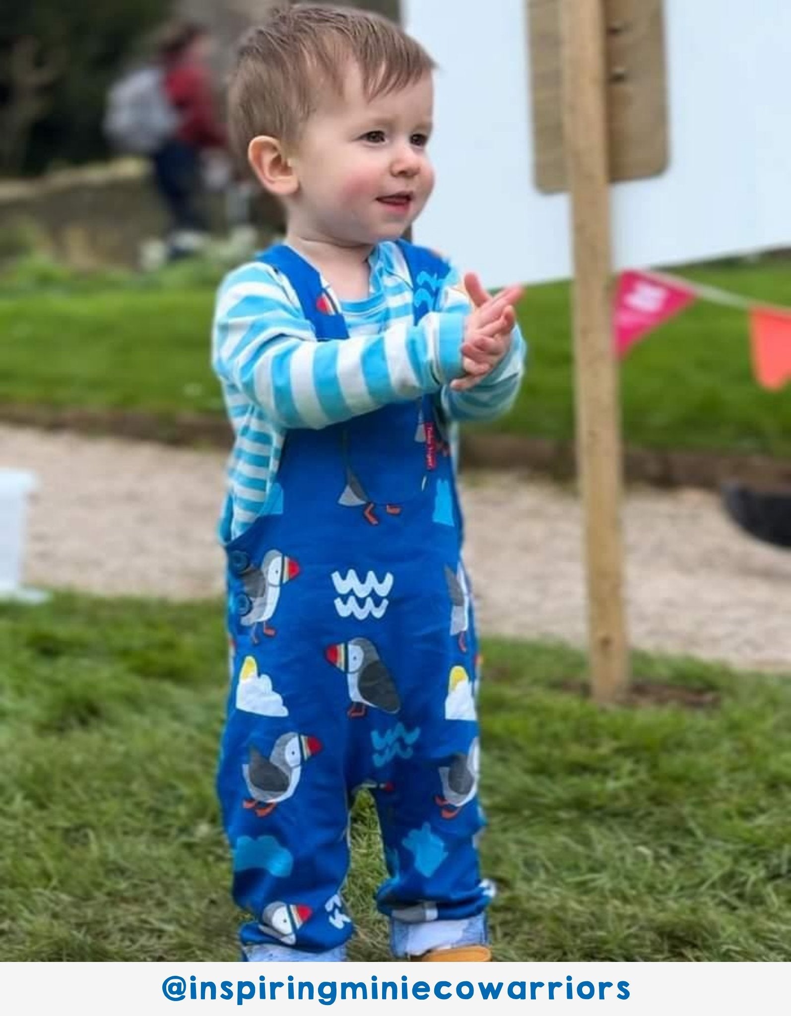 Premium organic cotton baby overalls with parrot diver print, stylish and comfortable adjustable straps by Toby Tiger at brixbailey.com