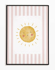 Sunshine Print - Dusky Pink Stripes