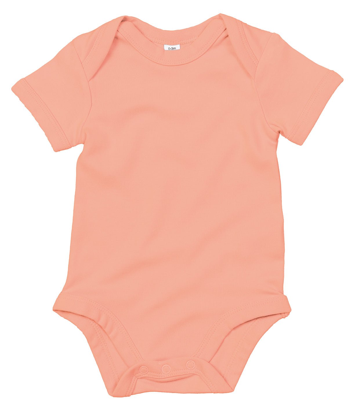 Super Soft Organic Cotton Baby Bodysuit with Envelope Neckline, Vegan and Nickel-Free Poppers by Flossie & George at brixbailey.com